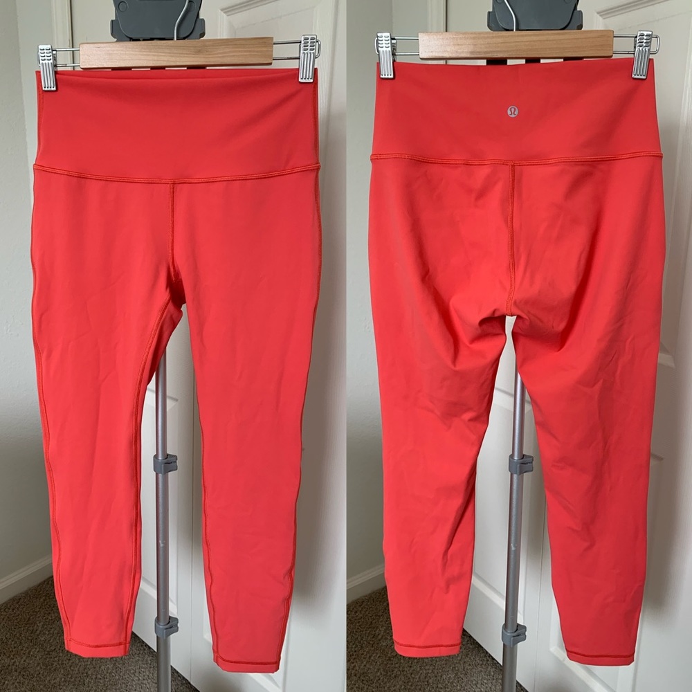 LULULEMON Coral Leggings Size 8